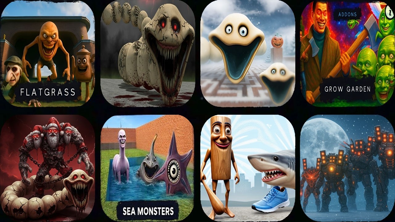 Nextbots In Playground Mod NEW GOO GOO GAGA,HORROR HUNGRY WORM,LIN GANG MELON In Sandbox In Space