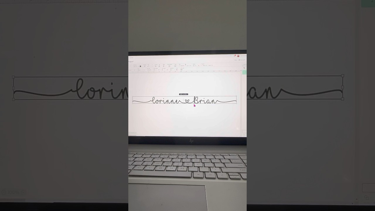 How to use the I love glitter font with cricut design space #cricut #mothersdaygift #cricutfonts