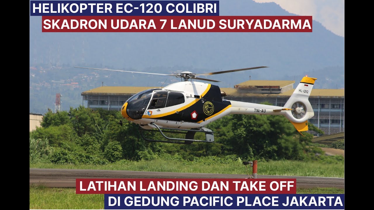 Intip Helicopter Colibri Milik TNI AU latihan di Pacific Place!