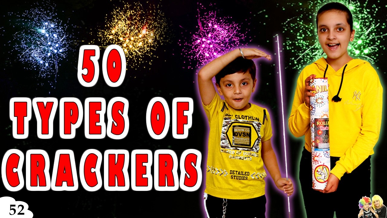 50 TYPES OF CRACKERS | HAPPY DIWALI | BIGGEST FIRE CRACKERS | Ep 52 Aayu and Pihu Show