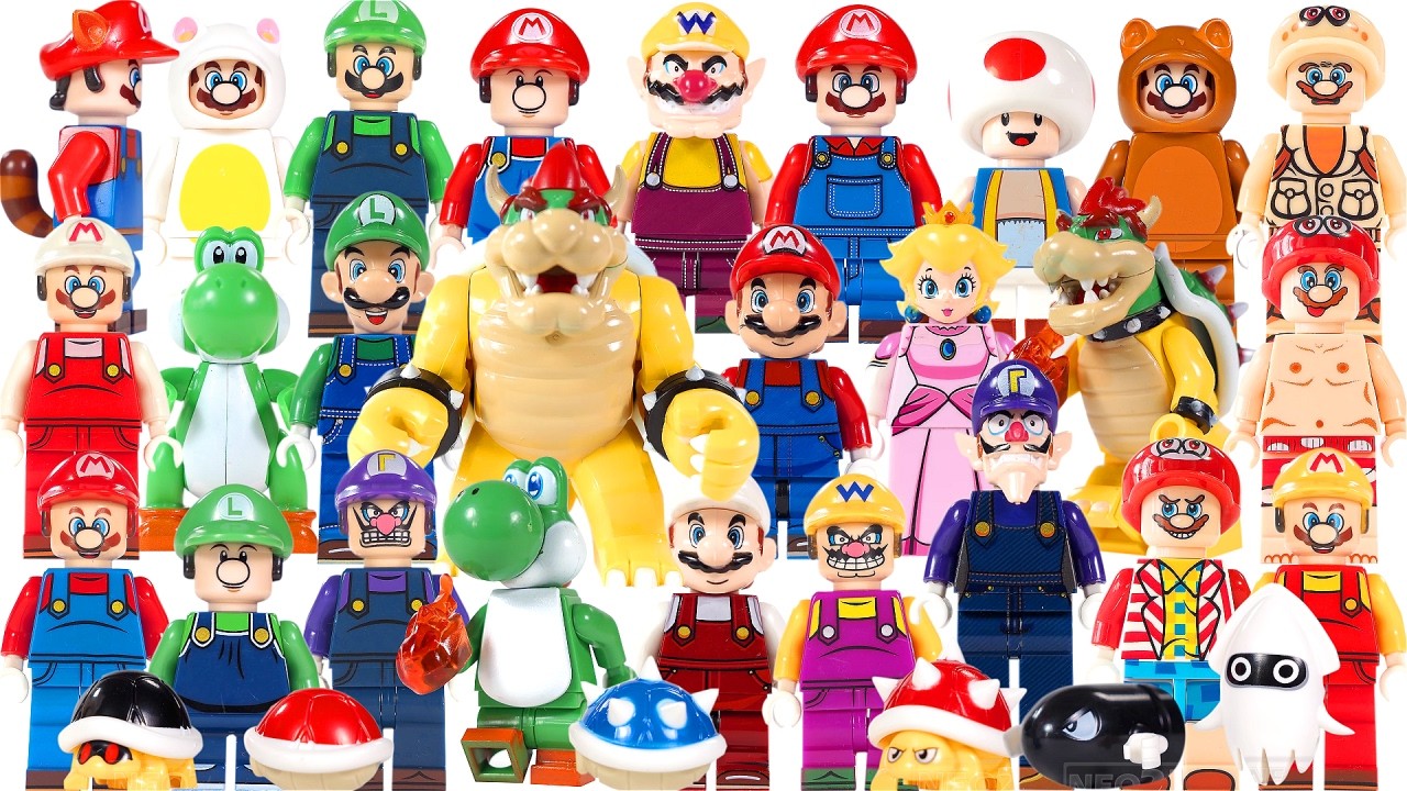 All Super Mario | The Super Mario Galaxy Movie Unofficial Lego minifigures