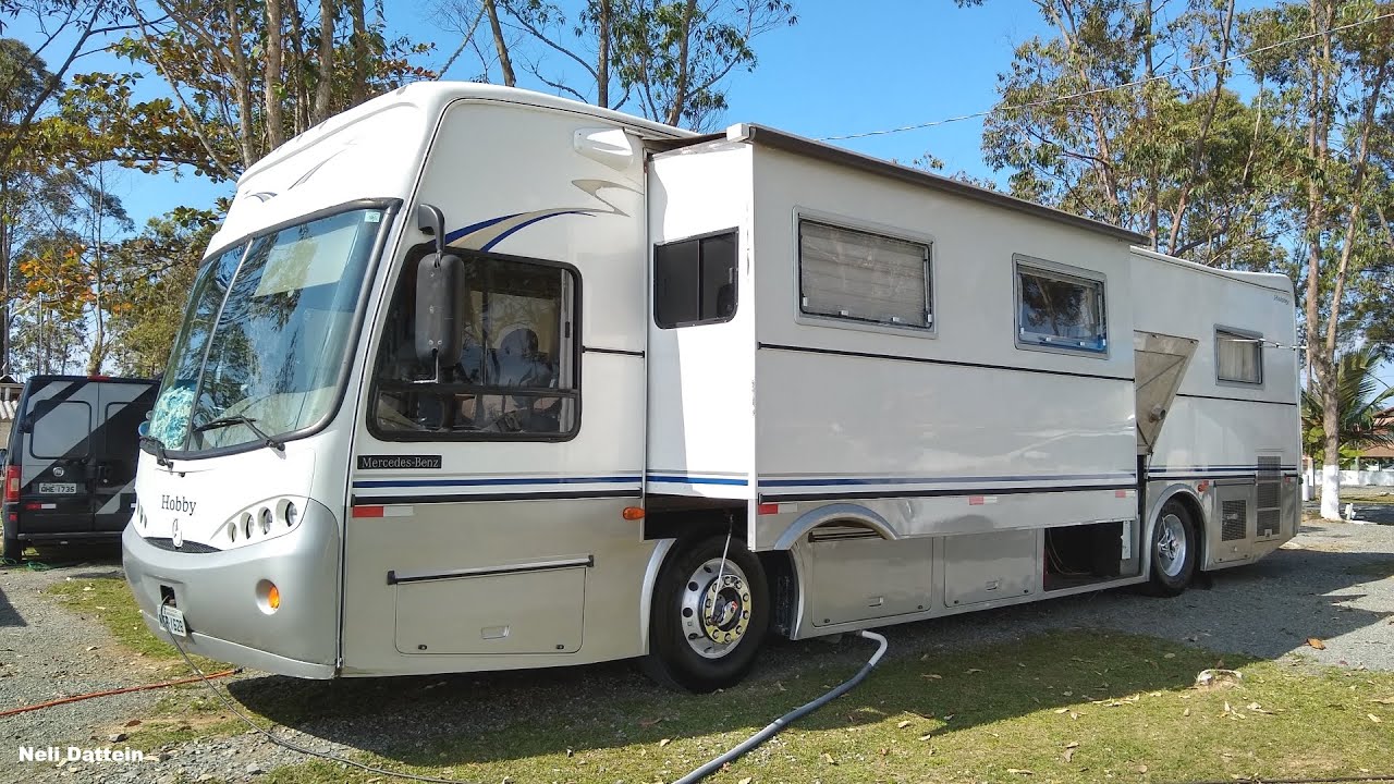 Motorhome Hobby, 2005, Mercedes Benz 1628, 2003, Arthur e Marize, Camping Terramar, Piçarras/SC.
