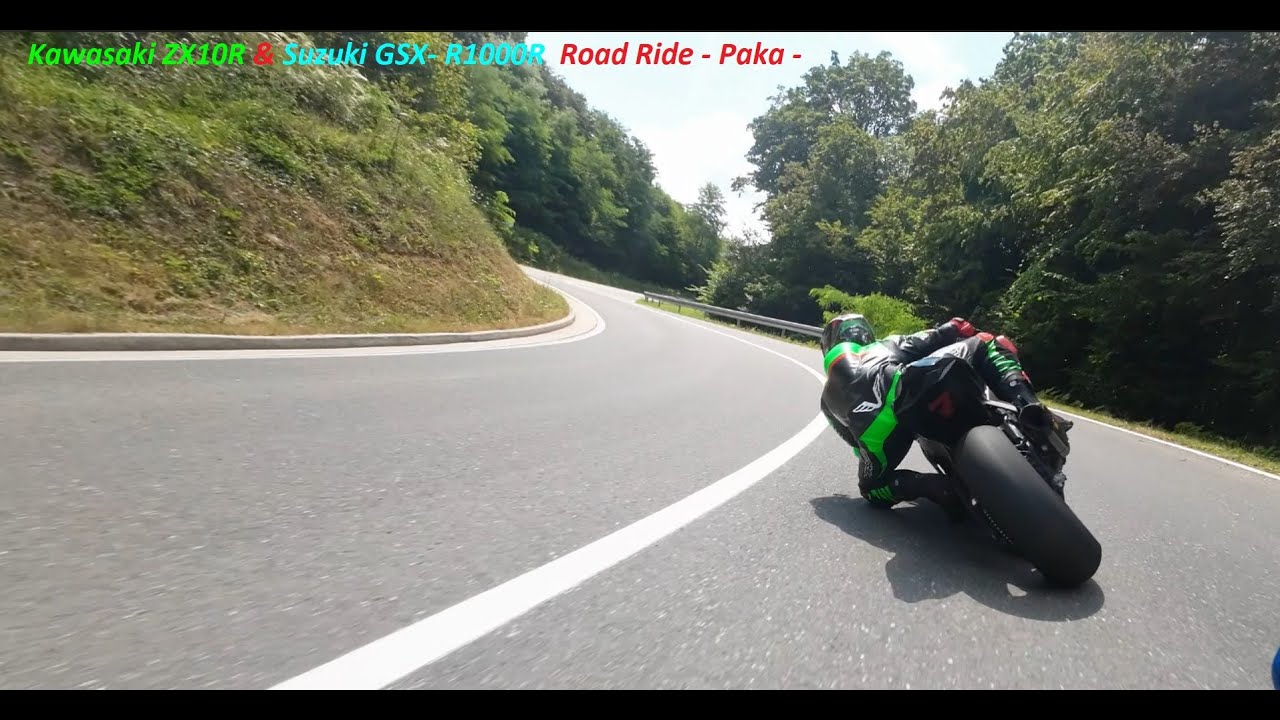 Kawasaki ZX10R & Suzuki GSX-R1000R Road Ride - Paka -