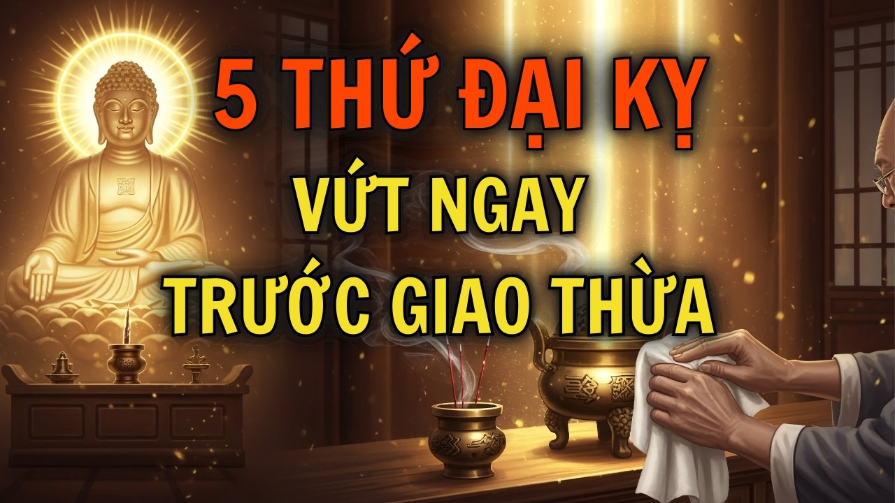 5 Thứ Phải Buông Trước Giao Thừa: Lời Phật Dạy Cách Dọn Tâm Đón Phước, Tránh Họa Vào Nhà