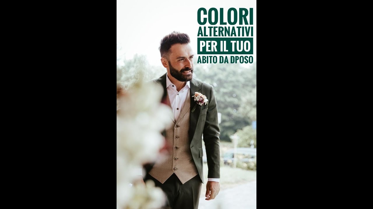 Cerchi un colore alternativo al tuo abito da sposo?