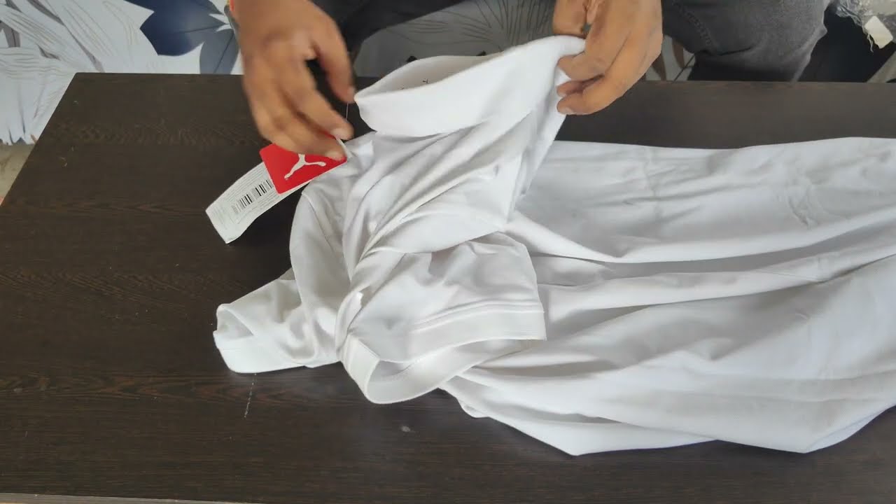PUMA Polo Neck White T-Shirt Unboxing