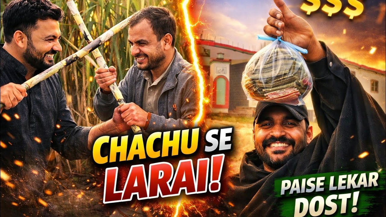 CHACHU SE LARAI HO GAI | DOST PAISE LE AYA😱