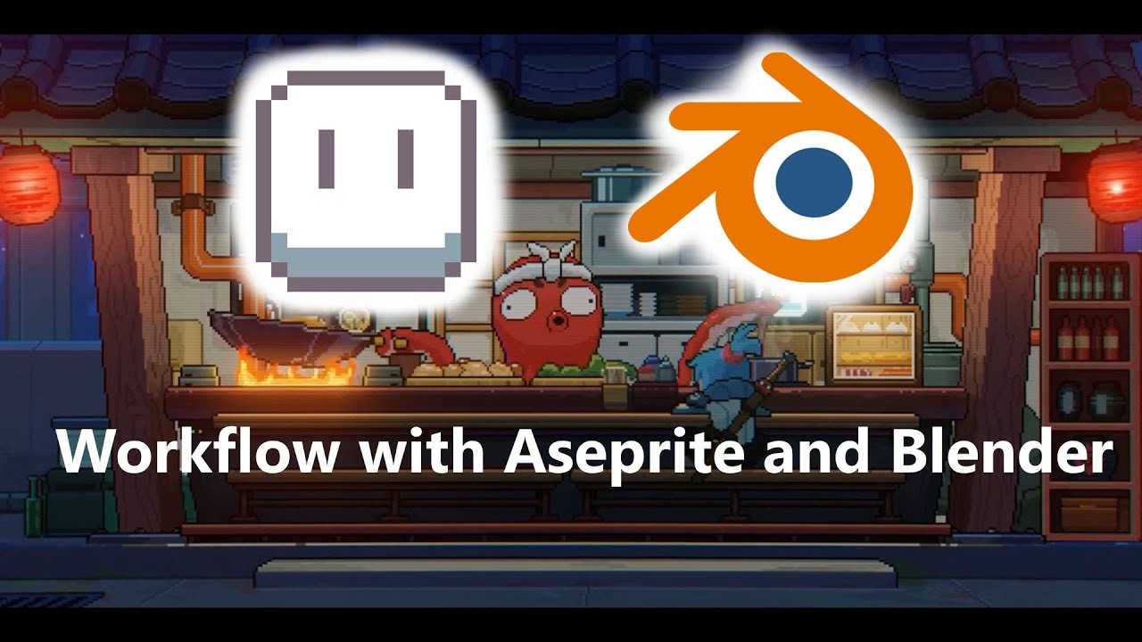 Workflow with Aseprite and Blender tutorial.