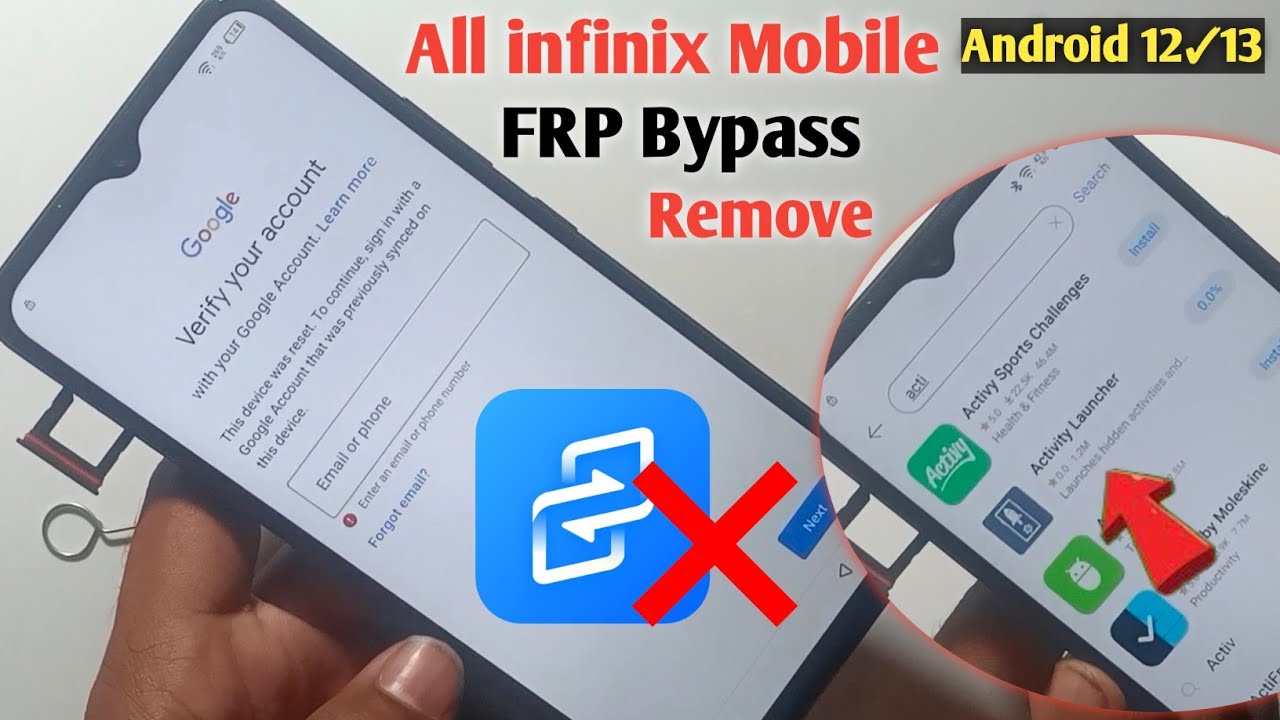All infinix FRP Bypass Remove Android 12✓13  || Fix Apps Not Installed✓Without X-Share || Without Pc