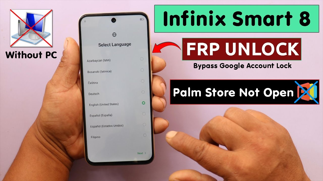 Infinix Smart 8 X6525 Frp Unlock/Bypass - Fix Palm Store Not Open/Settings Not Open Without PC 2025