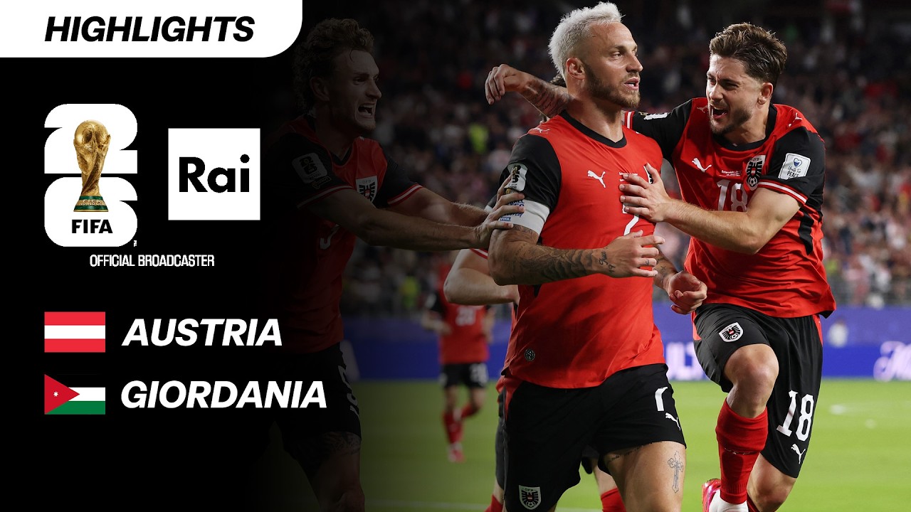 Austria - Giordania 3-1: Highlights | Mondiali di Calcio FIFA 2026