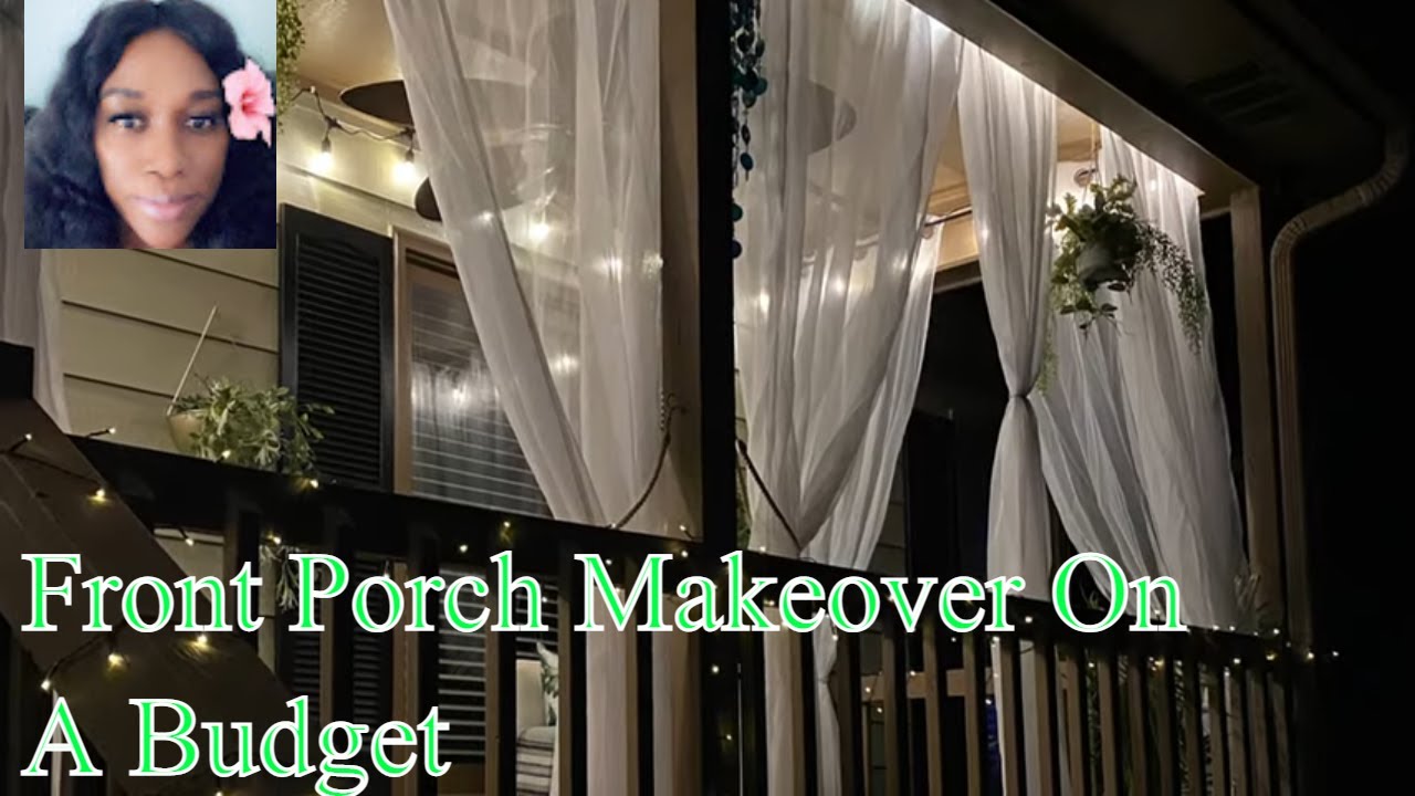 FRONT PORCH MAKEOVER/ DESIGN ON A BUDGET ISLAND JUNGLE LOOK AND FEEL  | SUMMER  |  UNDER $300