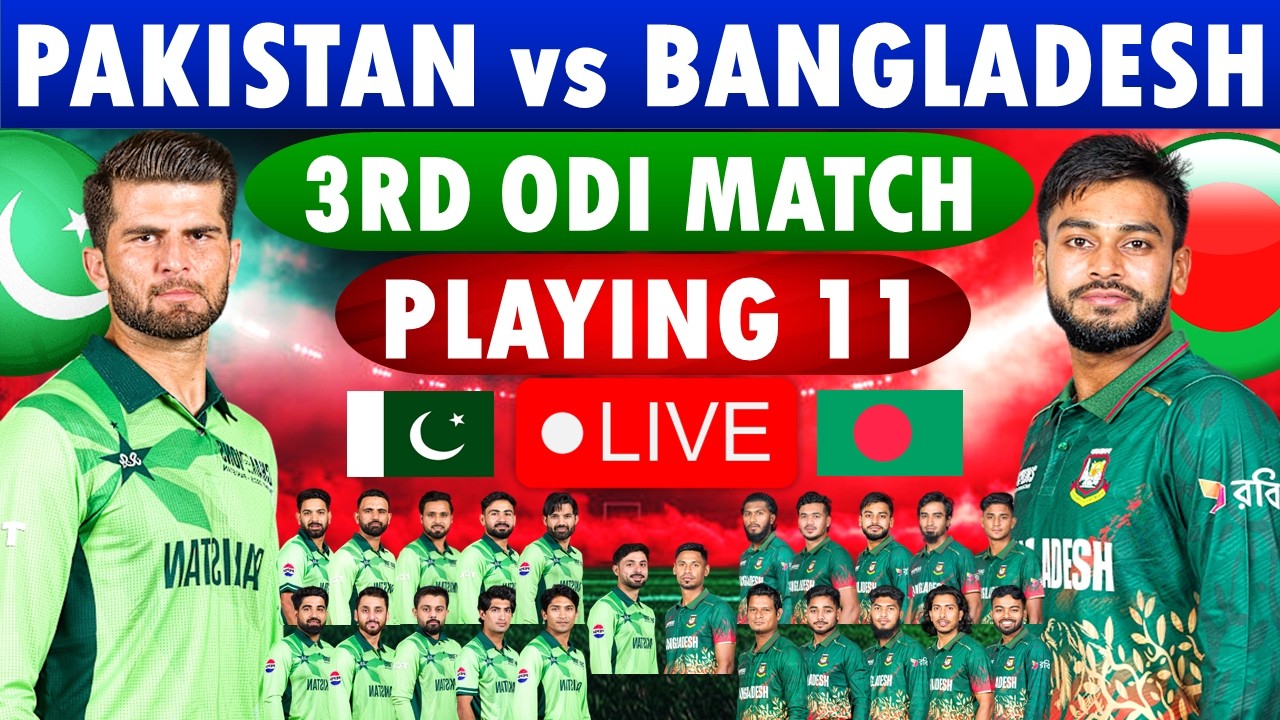 Pakistan vs Bangladesh 3rd ODI playing 11 | Pakistan Playing 11 | Bangladesh Playing 11