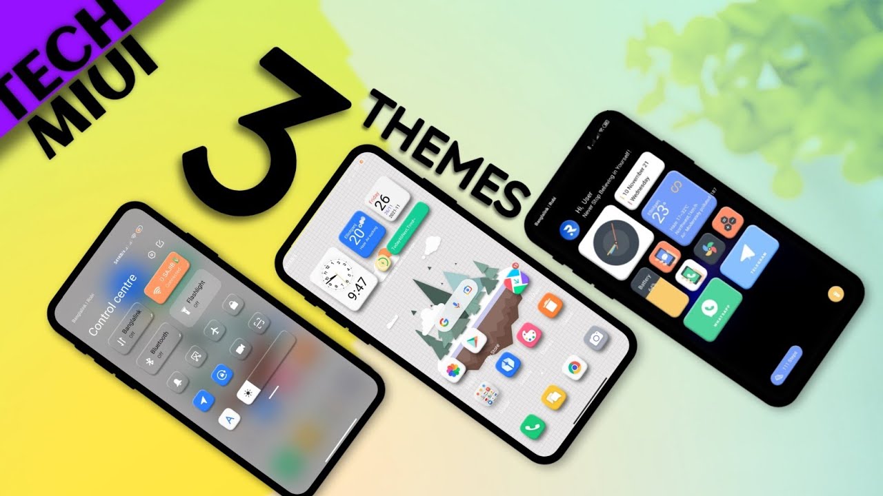 Top 3 Cool MIUI 12.5 Themes In December 2021 | Best Hot Top 3 MIUI 12 Themes