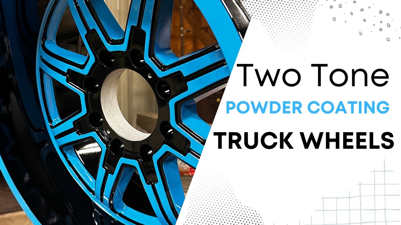 Two Tone Painting Truck Wheels #paint