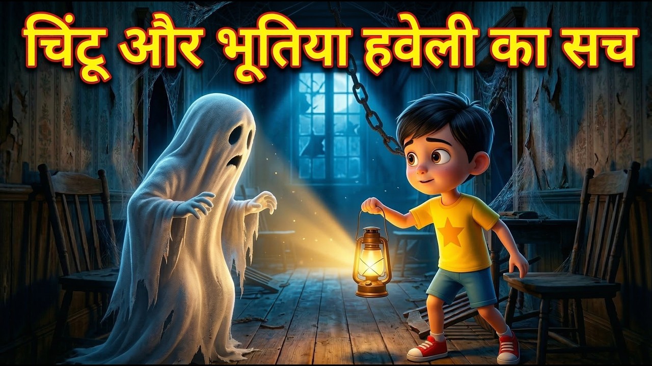 चिंटू और भूतिया हवेली का सच  | Hindi Kids Mystery Story