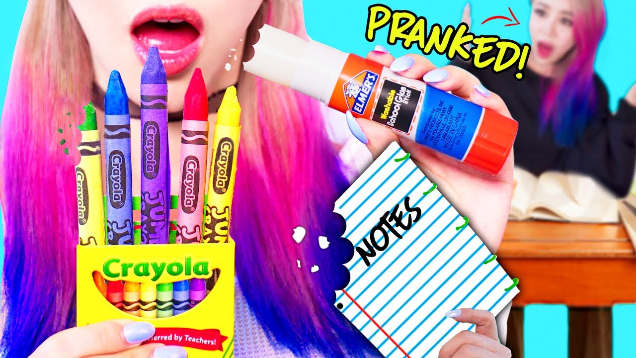 DIY Edible Pranks Using School Supplies! For Back To School 2017!