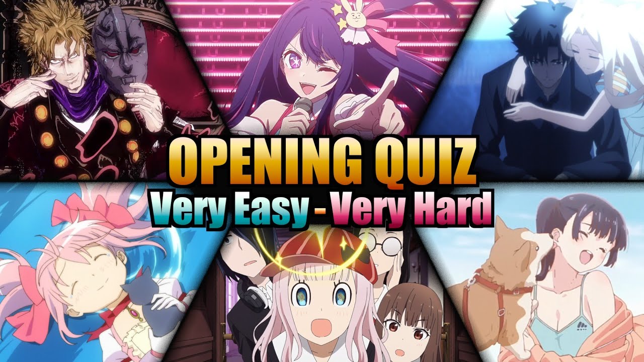 Anime Opening Quiz 🎶 | 100 Openings (Very Easy - Very Hard)