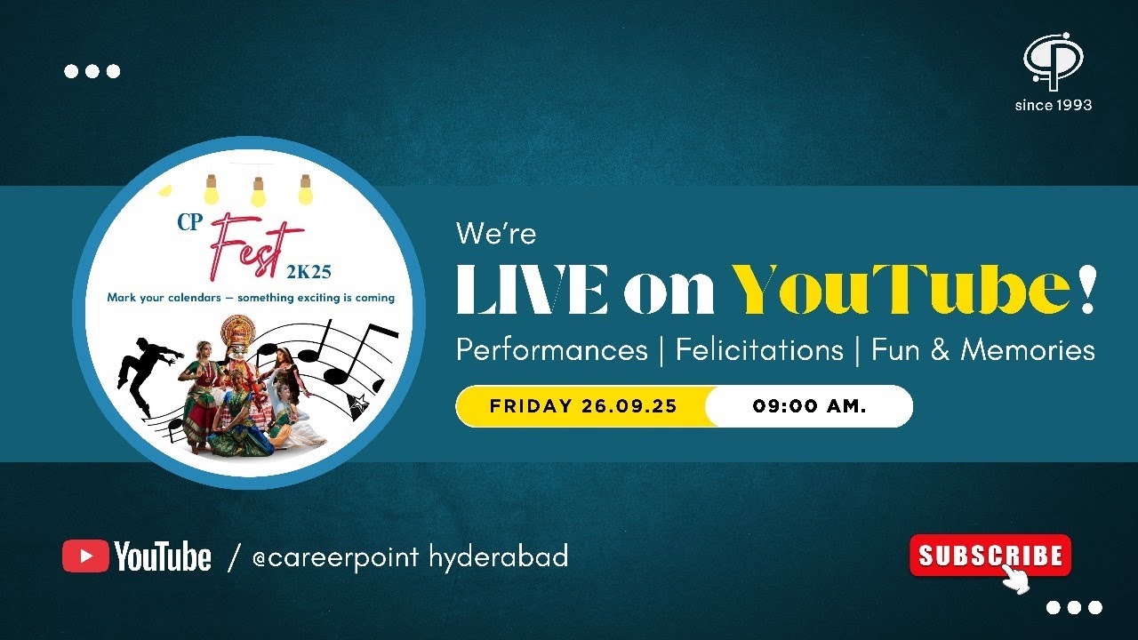 CP FEST 2025 l Top IIT JEE & NEET Coaching Institute l Hyderabad