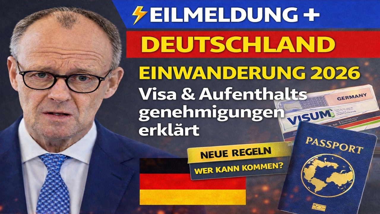 ⚡ Einwanderung nach Deutschland 2026: Visa & Aufenthaltsgenehmigungen erkl&auml;rt