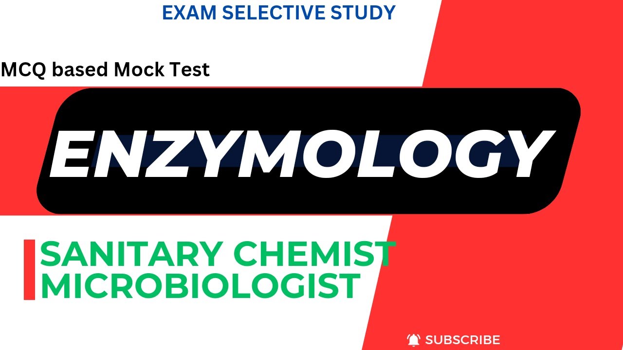 SANITARYCHEMIST | MICROBIOLOGIST | WATER AUTHORITY | ENZYMOLOGY | ENZYMES | MCQS| keralapsc