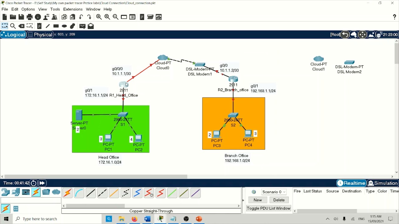 Cisco Packet Tracer Could Configuration