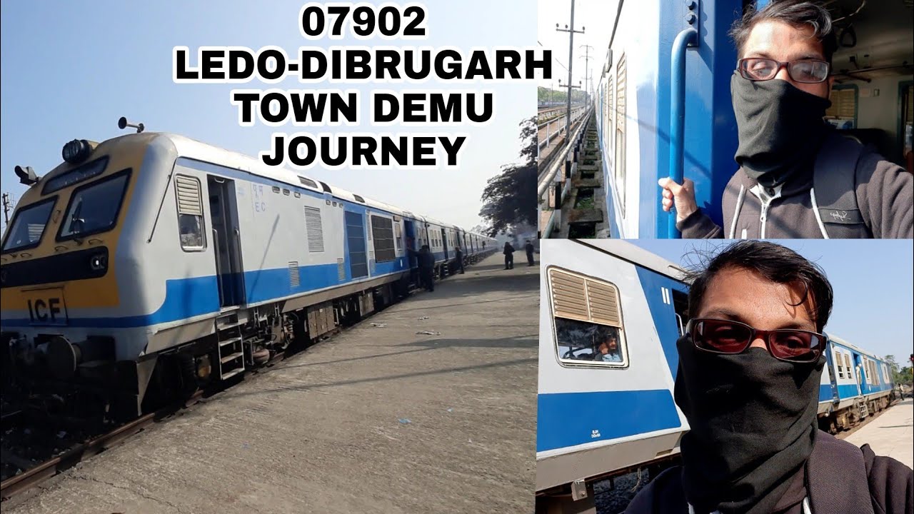 07902 LEDO-DIBRUGARH TOWN DEMU TRAIN JOURNEY* ₹10 main sirf from Tinsukia-Dibrugarh* | NFR railway