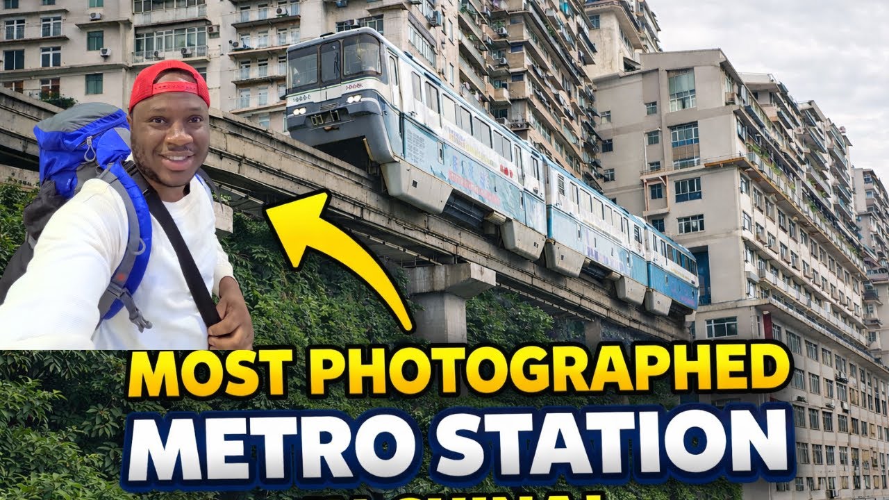 The Famous Liziba Metro station in Chongqing 🇨🇳