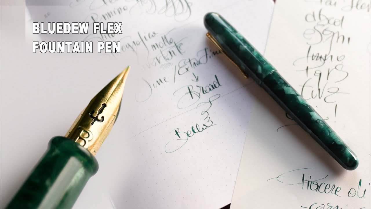 Bluedew stilografica flex nib - writing test