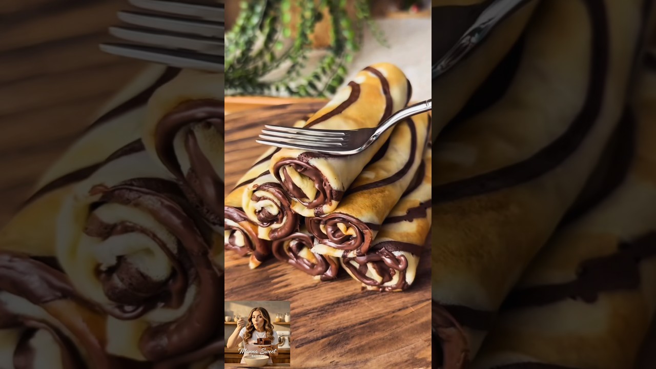 Zebra Crepes #crepes #desert #food #fast