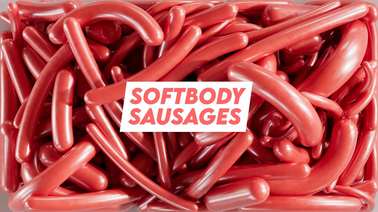 Crazy Softbody Sausage Party with Cinema 4D 2023.2