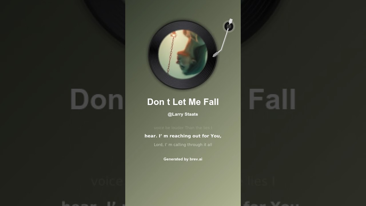 Don't Let Me Fall