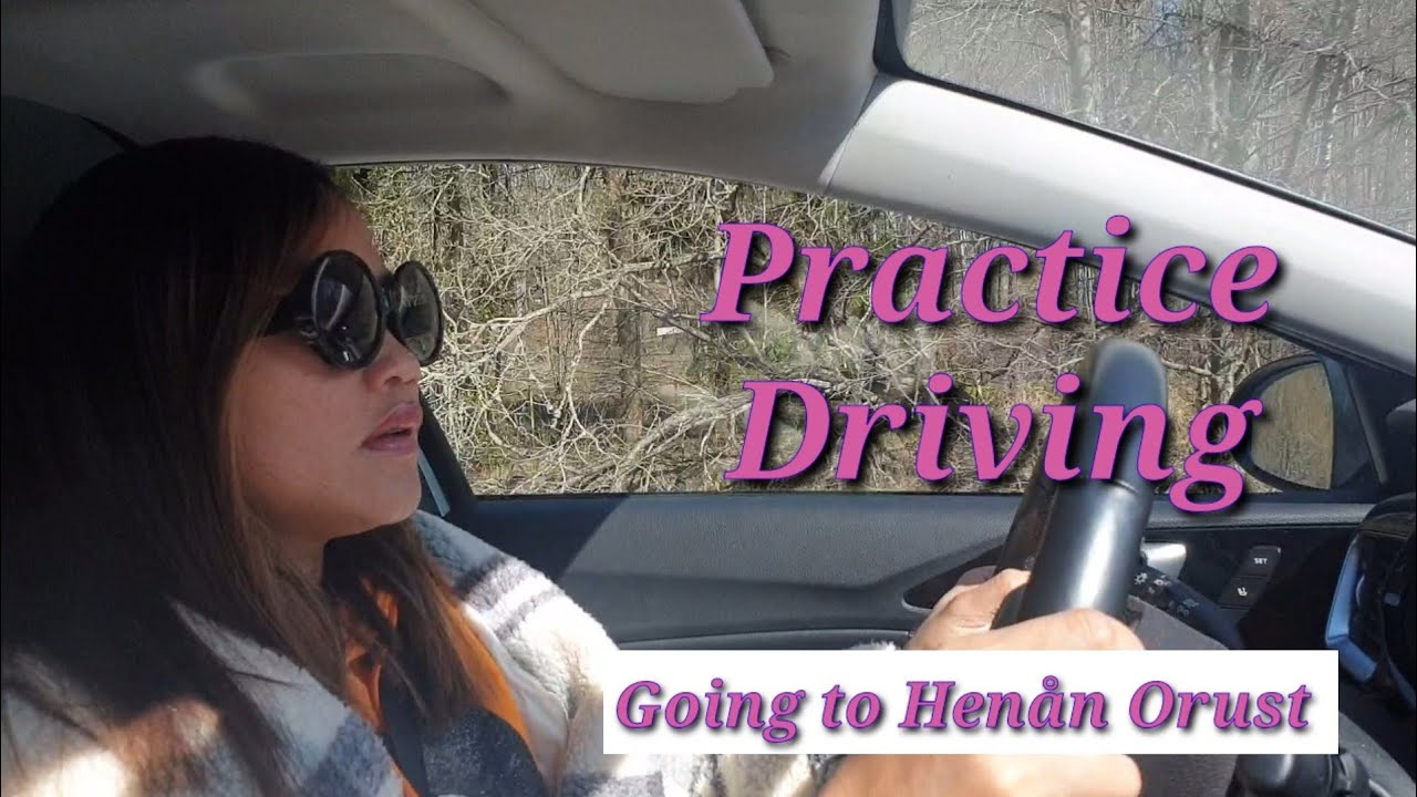 Practice driving going to Hen&aring;n Orust.