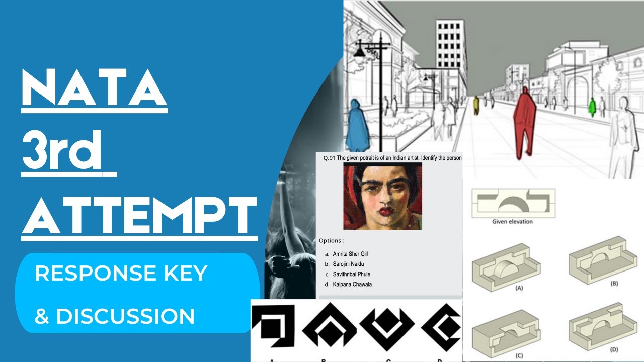 NATA 3rd attempt Solved  | IITJEE 2 preparation | NATA Preparation