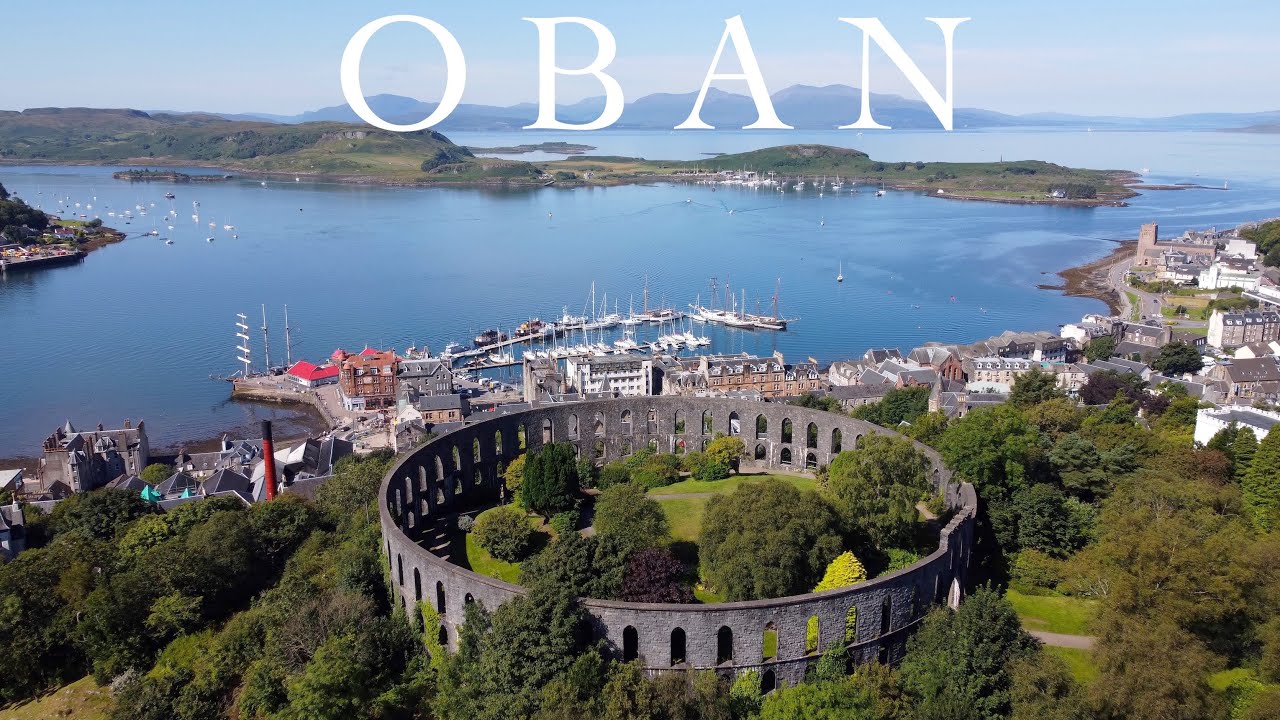 Oban (McCaig's Tower) - Highlands of Scotland - Drone Footage (4K)