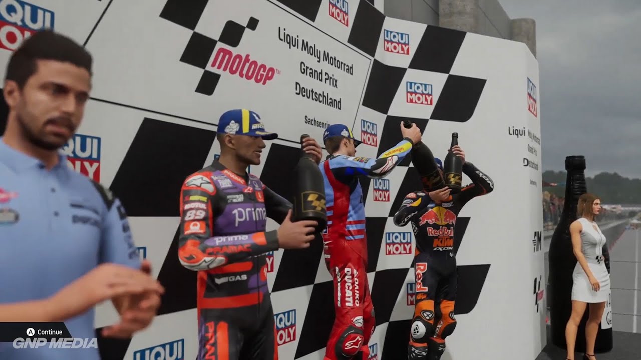 MotoGP 24 - Alex Marquez - Sachsenring Circuit - 8 Laps - Tires & Fuel Management - Gameplay