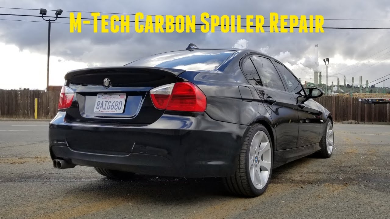 Carbon M-Tech Spoiler FIXED (carbon fiber repair / refinish / install)