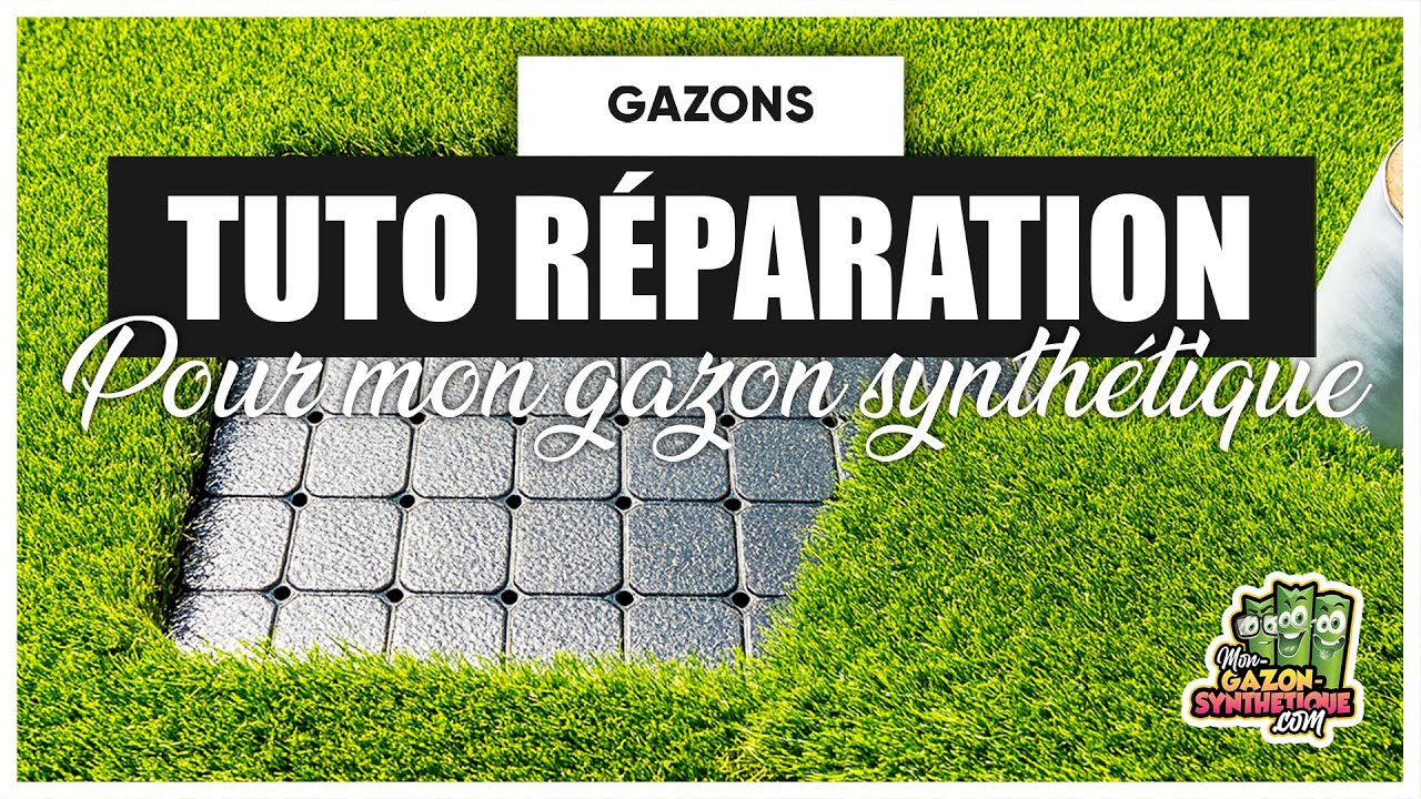 Réparer un gazon synthétique abîmé (déchiré, troué) sans tout remplacer | Tuto complet MGS