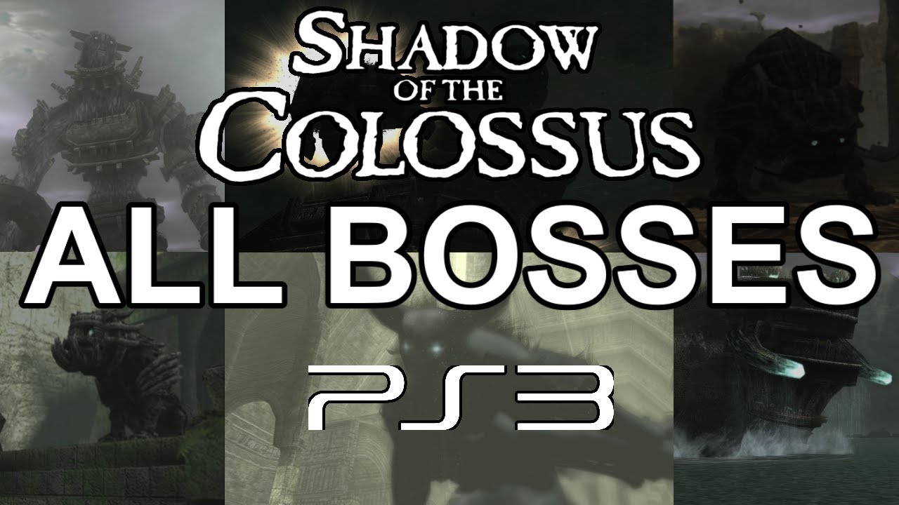 Shadow of the Colossus (PS3, PS2) - All Bosses & Ending (Real 60 FPS/1080p)