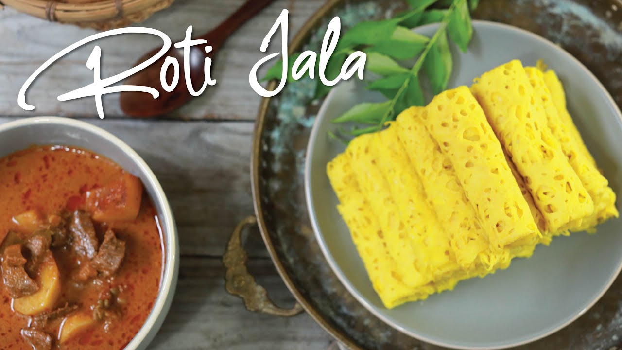 Roti Jala yang lembut dengan Kari Daging yang sangat sedap!