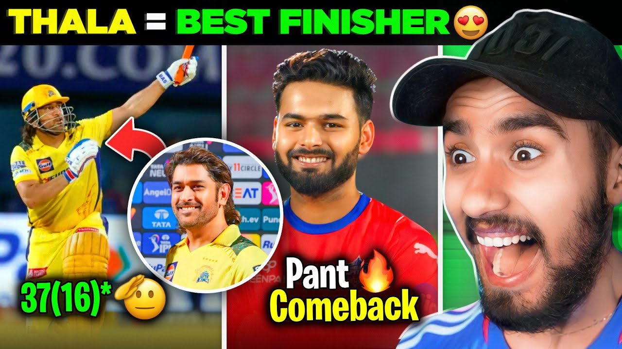 DIL KHUSH KARDIA..! ❤️  MS Dhoni Batting 🤌🏼 | Rishabh Pant Comeback | CSK vs DC