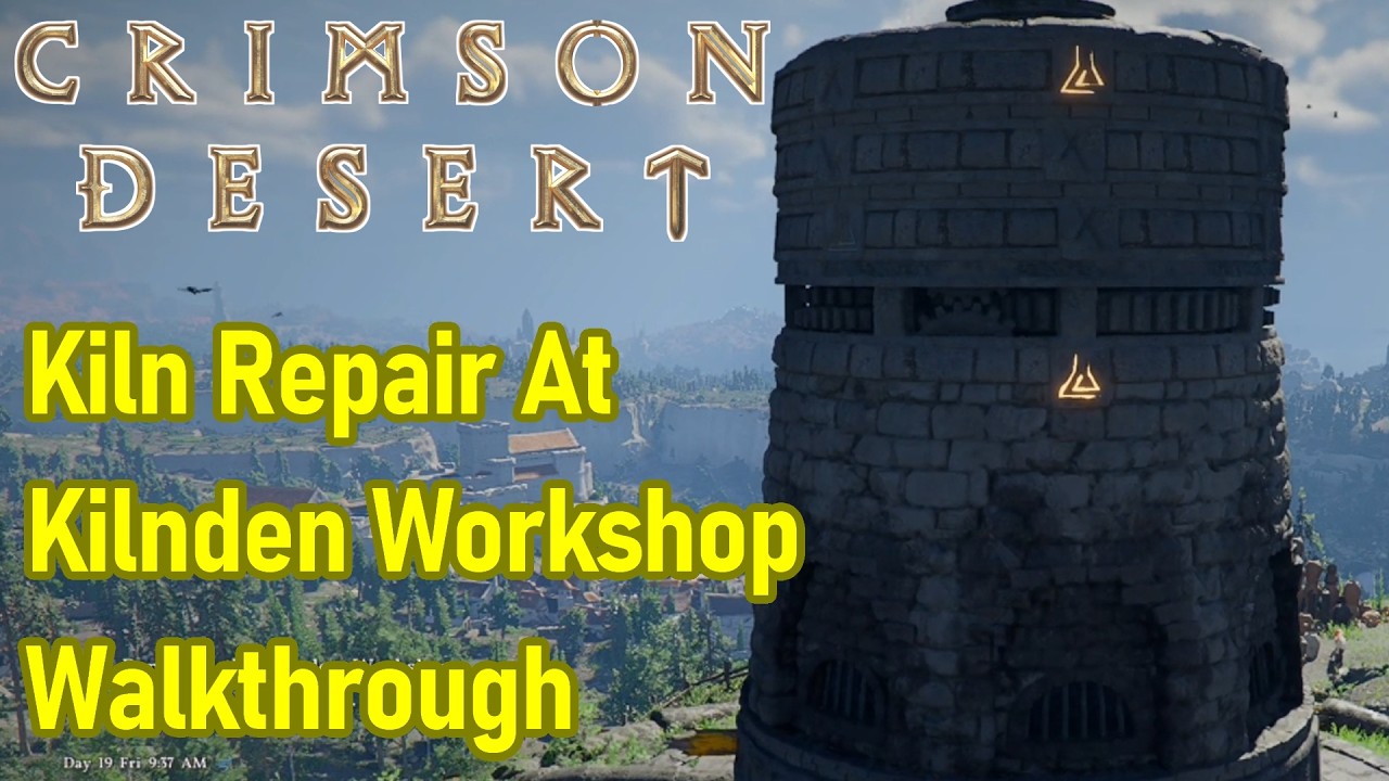 Crimson Desert Kiln Repair at Kilnden Workshop Guide, Kiln Puzzle Solutions, Disconnected, Dismantle