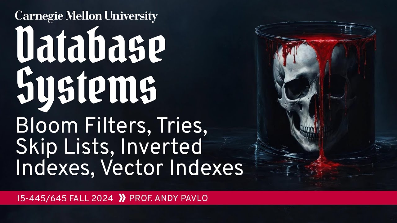 #09 - Vector Indexes, Inverted Indexes, Filters, Tries ✸ TiDB Talk (CMU Intro to Database Systems)