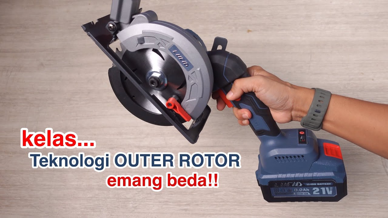 beuhh.. tenaganya emg dahsyat cordless circular saw satu ini! - LUCID LC-01 CIRCULAR SAW OUTER ROTOR