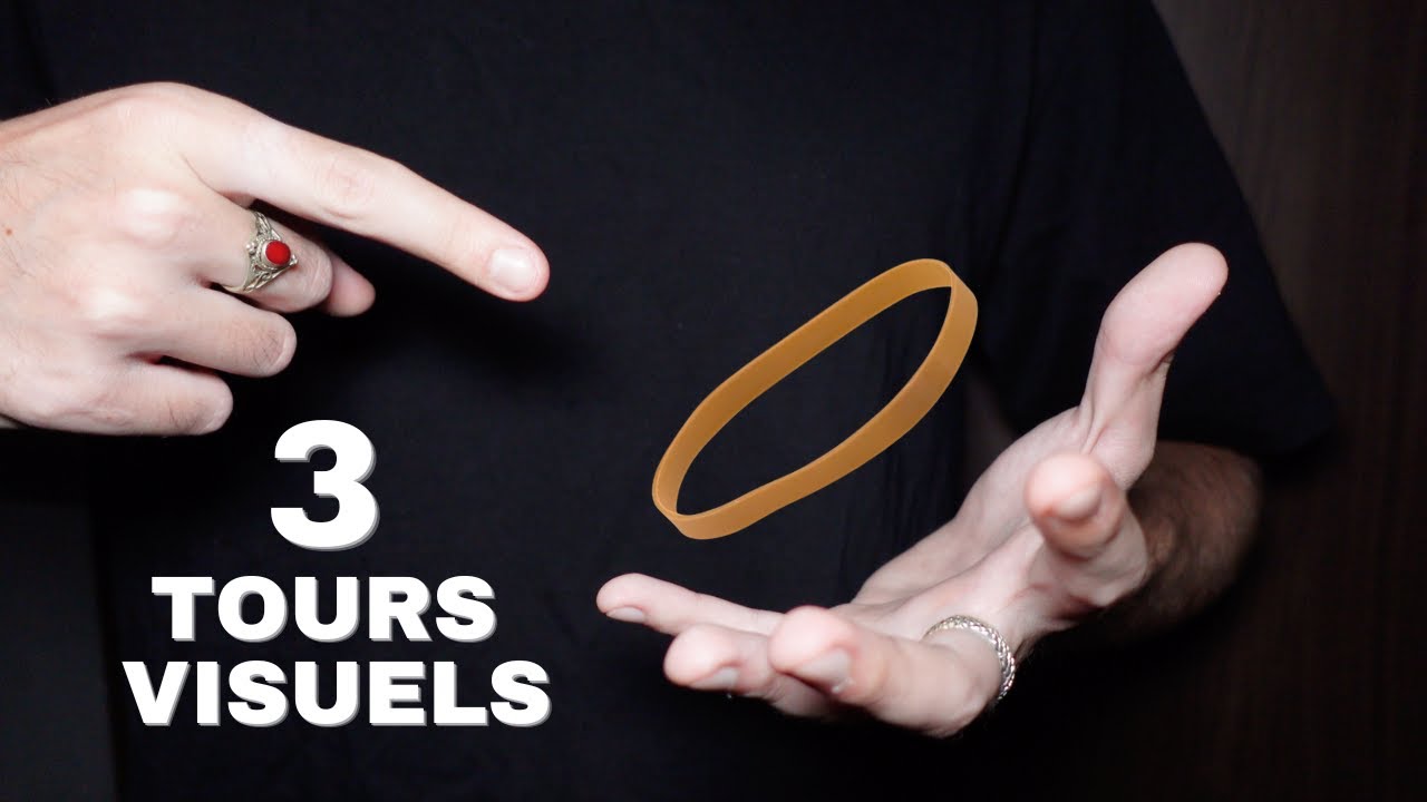 3 TOURS VISUELS ET FACILES AVEC DES ÉLASTIQUES EXPLIQUÉS