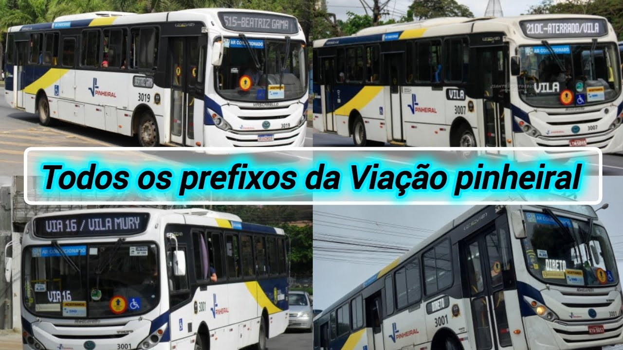 ✅ Todos os Prefixos da Viação Pinheiral de pinheiral RJ  ( Atualizado 2025 ) 