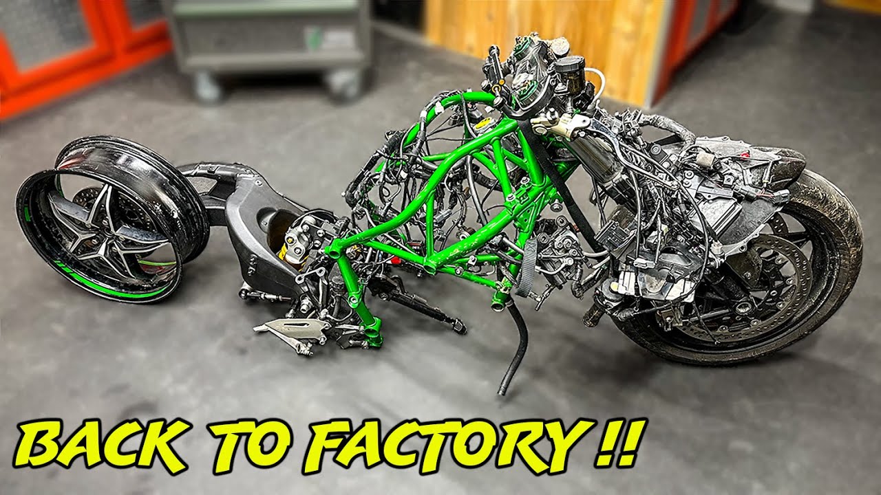 Rebuilding A Wrecked 2023 Kawasaki Ninja H2 (Part 2)