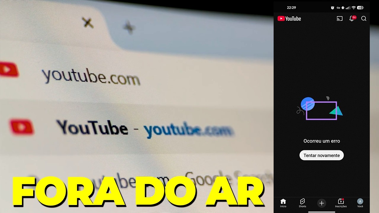 YouTube FICA FORA do AR no MUNDO TODO! Foram os HACKERS ANONYMOUS?