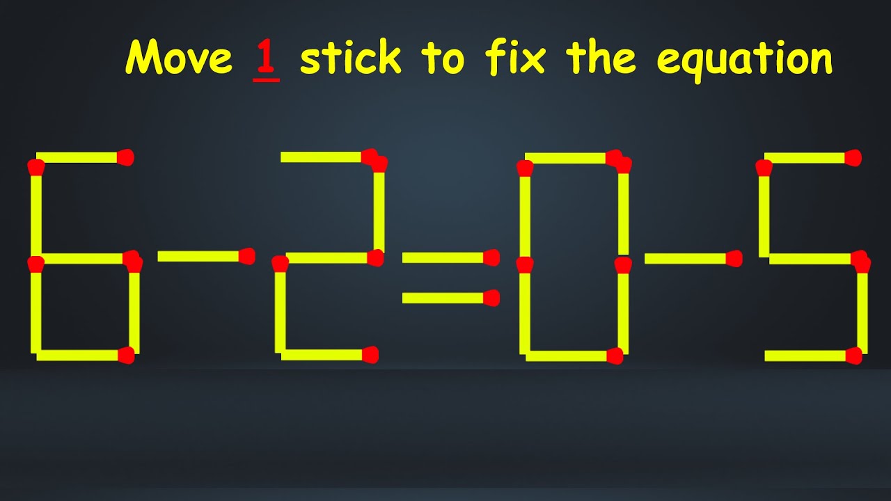 What 90% of People Get WRONG Solving Matchstick Equations Move 1 Stick