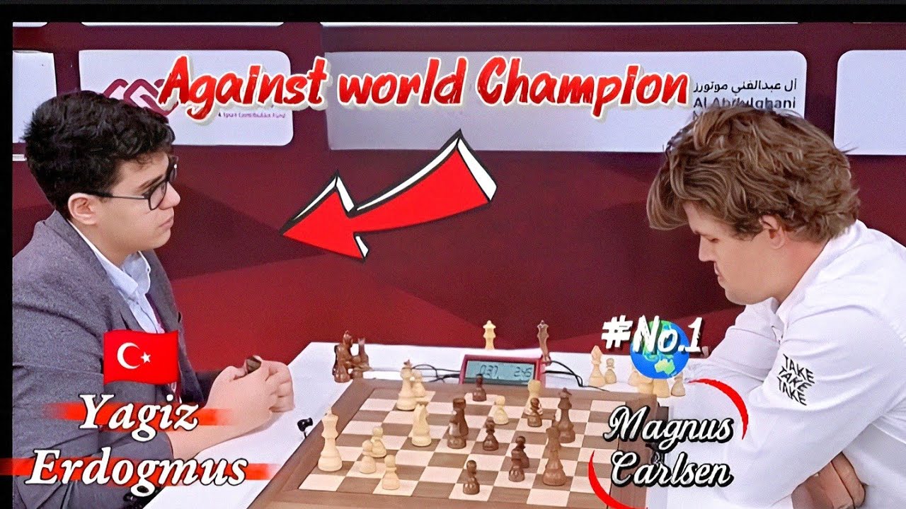 🇹🇷 vs 🇳🇴 Yagiz kaan Erdogmus vs Magnus Carlsen | World Rapid Championships 2025 | Round 12